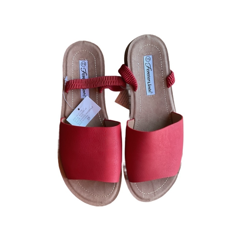 Forever Link Pink-Red Slip-On Women’s Sandals